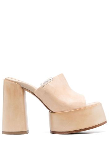 Premiata Electra leather mules - Nude