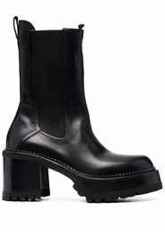 Premiata chunky-sole slip-on boots - Schwarz