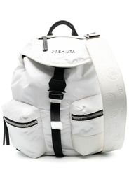 Premiata Rucksack mit Logo-Schild - Weiß