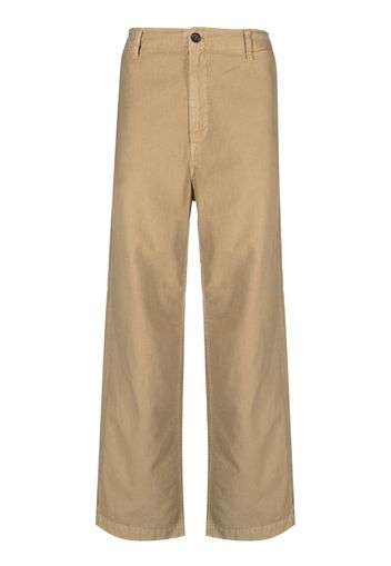 President’S mid-rise wide-leg trousers - Nude