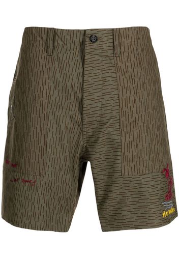 PRESIDENT'S Camouflage-print cotton shorts - Grün