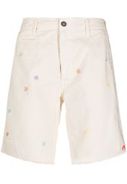 President’S floral-embroidered cotton shorts - Nude