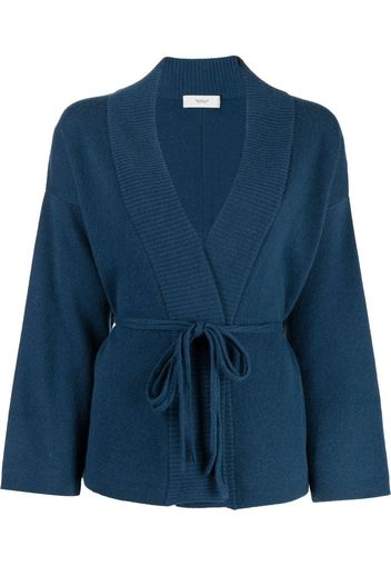 Pringle of Scotland V-neck tie-waist cardigan - Blau