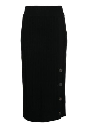 Pringle of Scotland ribbed-knit pencil skirt - Schwarz