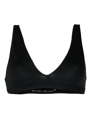 PRISM² Graceful ribbed bra - Schwarz