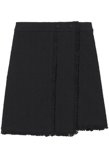 Proenza Schouler White Label tweed wrap mini skirt - Schwarz