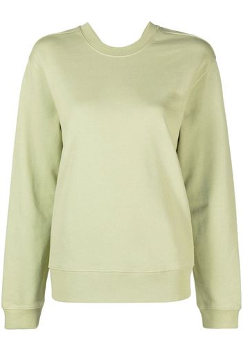 Proenza Schouler White Label Sweatshirt mit rundem Ausschnitt - Grün