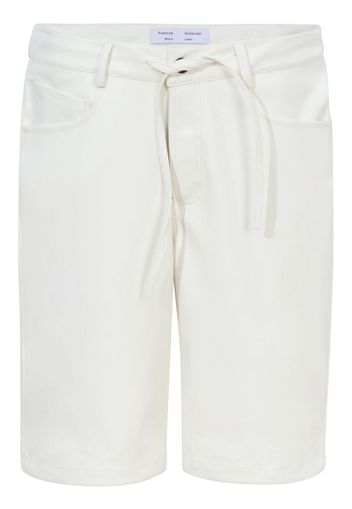 Proenza Schouler White Label faux-leather knee-length shorts - Weiß