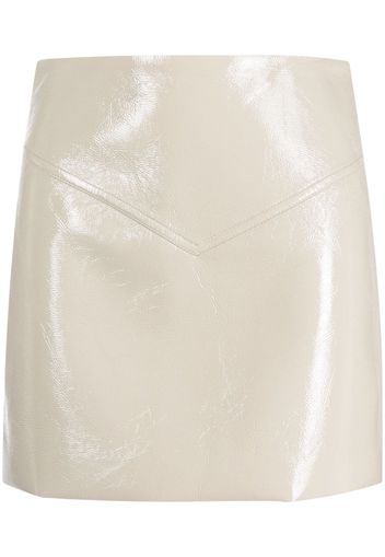 Proenza Schouler White Label Vinyl Mini Skirt - Nude