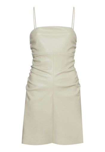 Proenza Schouler White Label Gerafftes Minikleid mit Spaghettiträgern - Nude