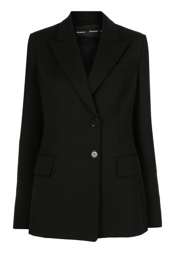 Proenza Schouler Einreihiger Wollblazer - Schwarz