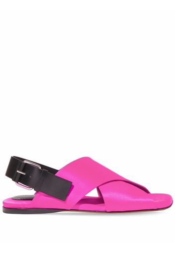 Proenza Schouler SQUARE CROSSOVER SANDALS - Rosa