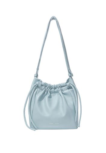 Proenza Schouler drawstring leather pouch bag - Blau