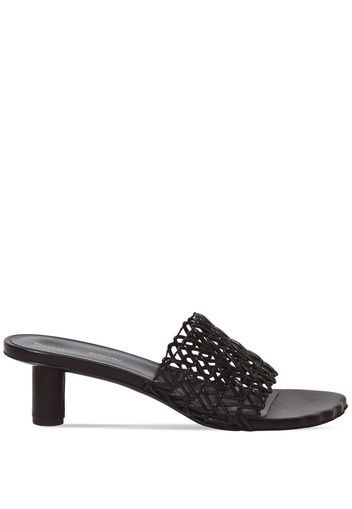 Proenza Schouler 40mm sculpt woven slides - Schwarz