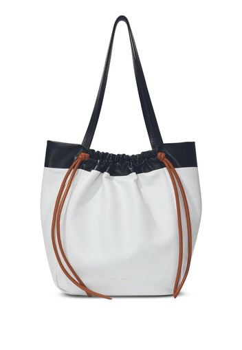 Proenza Schouler color-block drawstring tote - Weiß