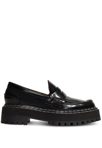 Proenza Schouler lug-sole leather loafers - Schwarz