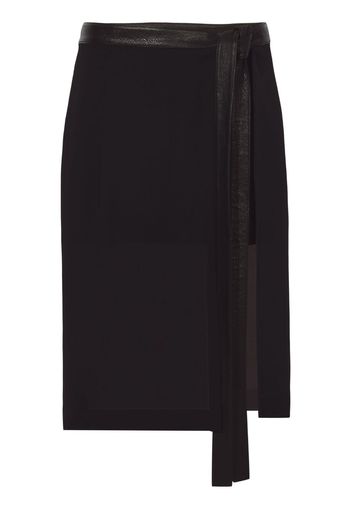 Proenza Schouler sheer layered wrap-around skirt - Schwarz