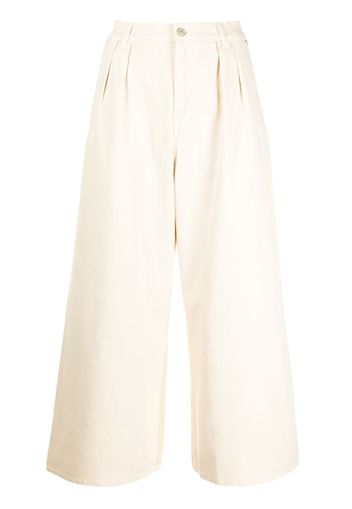 PS Paul Smith Weite Cropped-Jeans - Nude