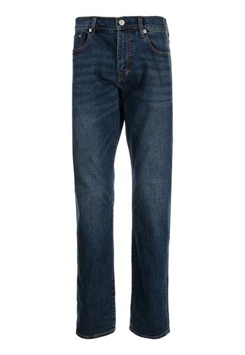 PS Paul Smith Gerade Jeans mit hohem Bund - Blau