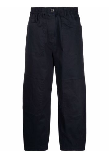 PS Paul Smith Cropped-Hose mit weitem Bein - Blau