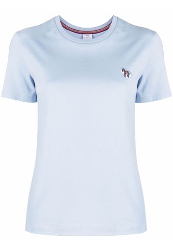 PS Paul Smith zebra-patch T-shirt - Blau