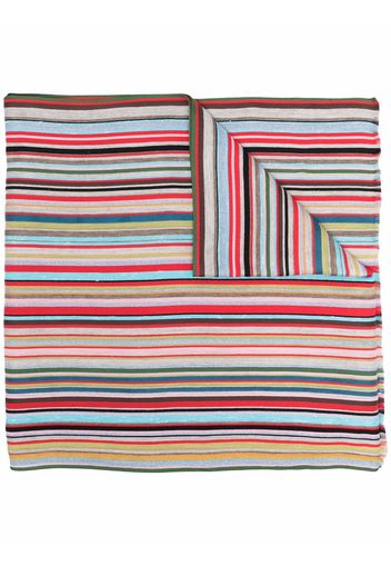 PS Paul Smith Bliss striped knit scarf - Blau