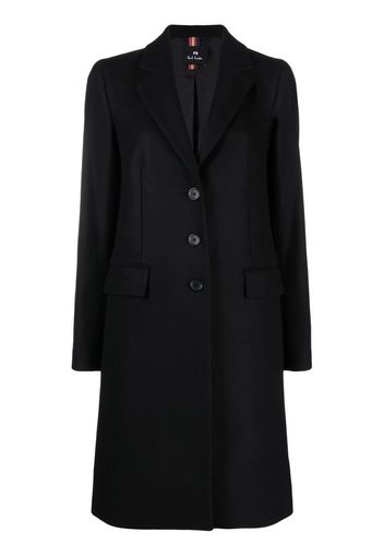 PS Paul Smith single-breasted mid-length coat - Schwarz