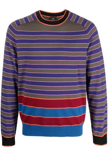 PS Paul Smith striped merino-wool jumper - Blau