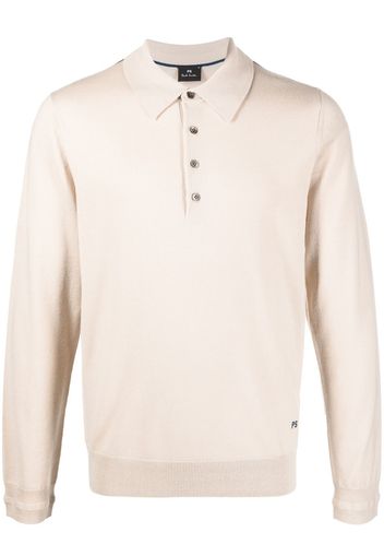 PS Paul Smith fine-knit polo shirt - Nude