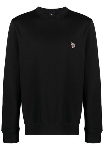 PS Paul Smith zebra-logo organic cotton sweatshirt - Schwarz