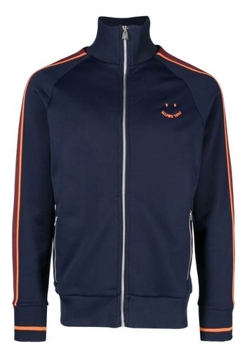 PS Paul Smith smile-logo zipped track jacket - Blau