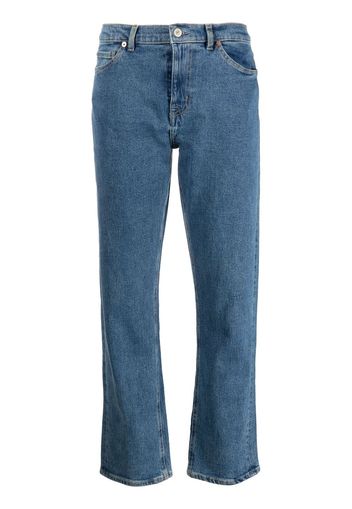 PS Paul Smith mid-rise cropped jeans - Blau