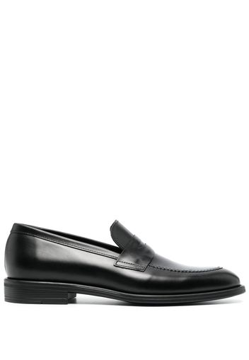 PS Paul Smith almond-toe leather penny loafers - Schwarz