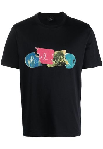 PS Paul Smith graphic-print cotton T-shirt - Blau