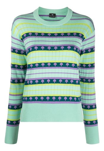 PS Paul Smith stripe-knit jumper - Grün