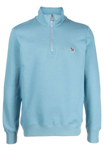 PS Paul Smith Sweatshirt mit Stehkragen - Blau