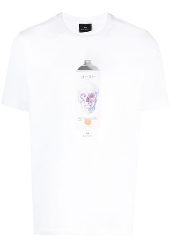 PS Paul Smith graphic-print cotton T-Shirt - Weiß