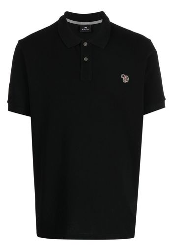 PS Paul Smith Zebra-motif polo shirt - Schwarz