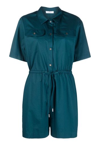 PS Paul Smith pocket short-sleeve playsuit - Blau