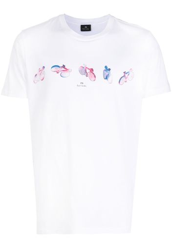 PS Paul Smith T-Shirt mit grafischem Print - Weiß