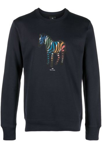 PS Paul Smith logo-print organic cotton sweatshirt - Schwarz