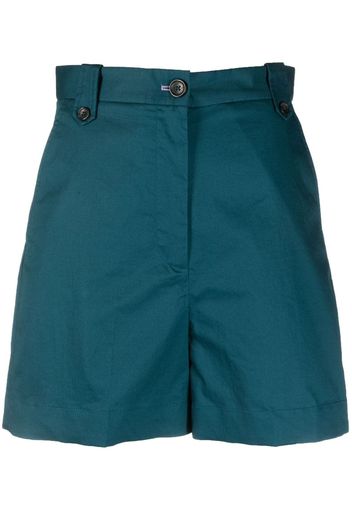 PS Paul Smith hight-waist mini shorts - Blau