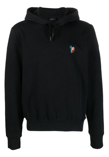 PS Paul Smith logo-print long-sleeve hoodie - Schwarz