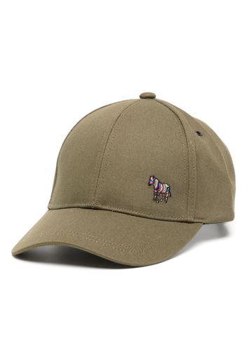 PS Paul Smith Zebra-embroidered baseball cap - Grün