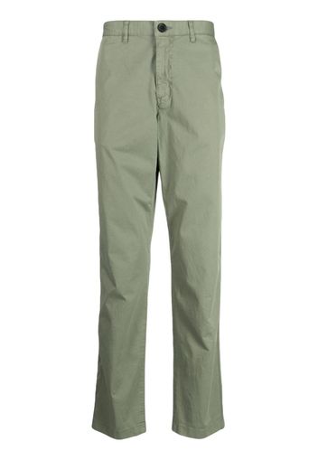 PS Paul Smith logo-patch straight-leg trousers - Grün