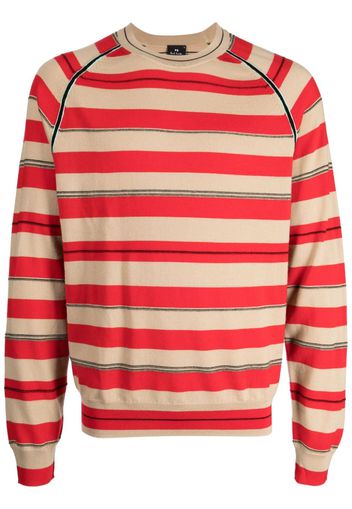 PS Paul Smith crew-neck striped jumper - Rot