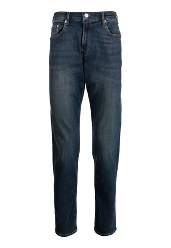 PS Paul Smith Tief sitzende Reflex Tapered-Jeans - Blau