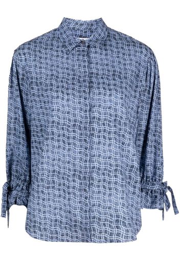 PS Paul Smith Hemd mit Reflection Check-Print - Blau