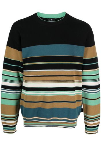 PS Paul Smith stripe-pattern sweatshirt - Schwarz