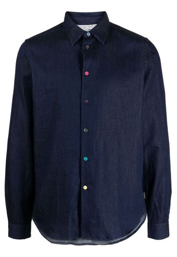 PS Paul Smith Klassisches Jeanshemd - Blau